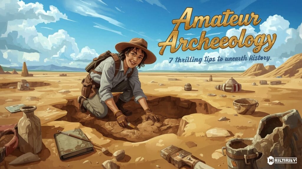 Amateur Archaeology: 7 Thrilling Tips to Unearth History 2 Lucid Realism A vibrant and captivating illustration of an ama 0