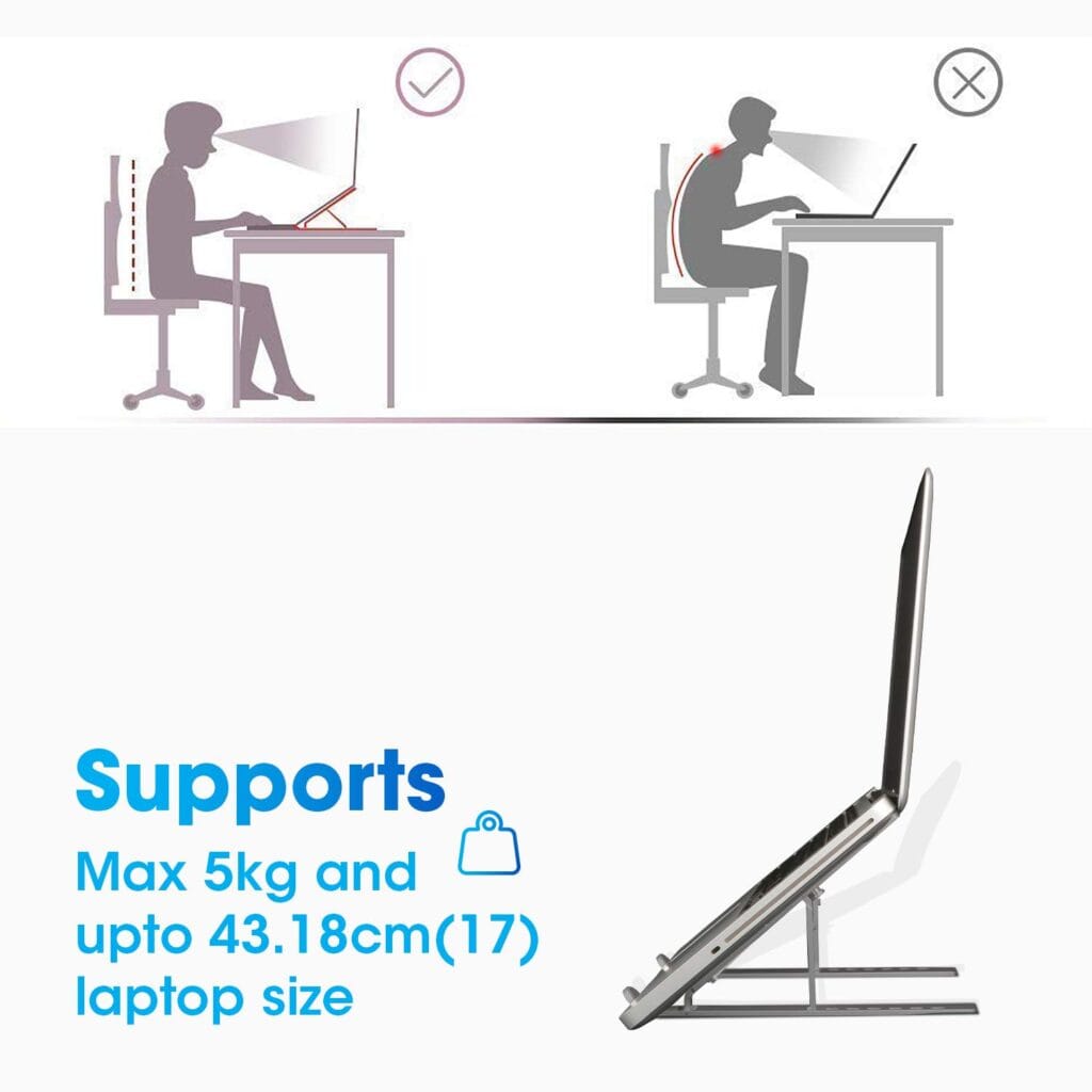 Top 5 Budget Laptop Stands Under ₹500 on Amazon India (2025 Edition) 5 Zebronics AluminiumAlloy LaptopStand