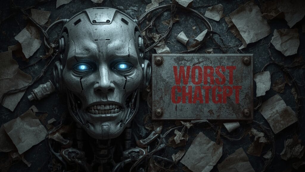 Lucid Realism A robotic head with a defeated expression metall 0